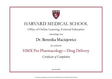 Berenika Maciejewicz Triple Dr Harvard Medical School Pharmacology